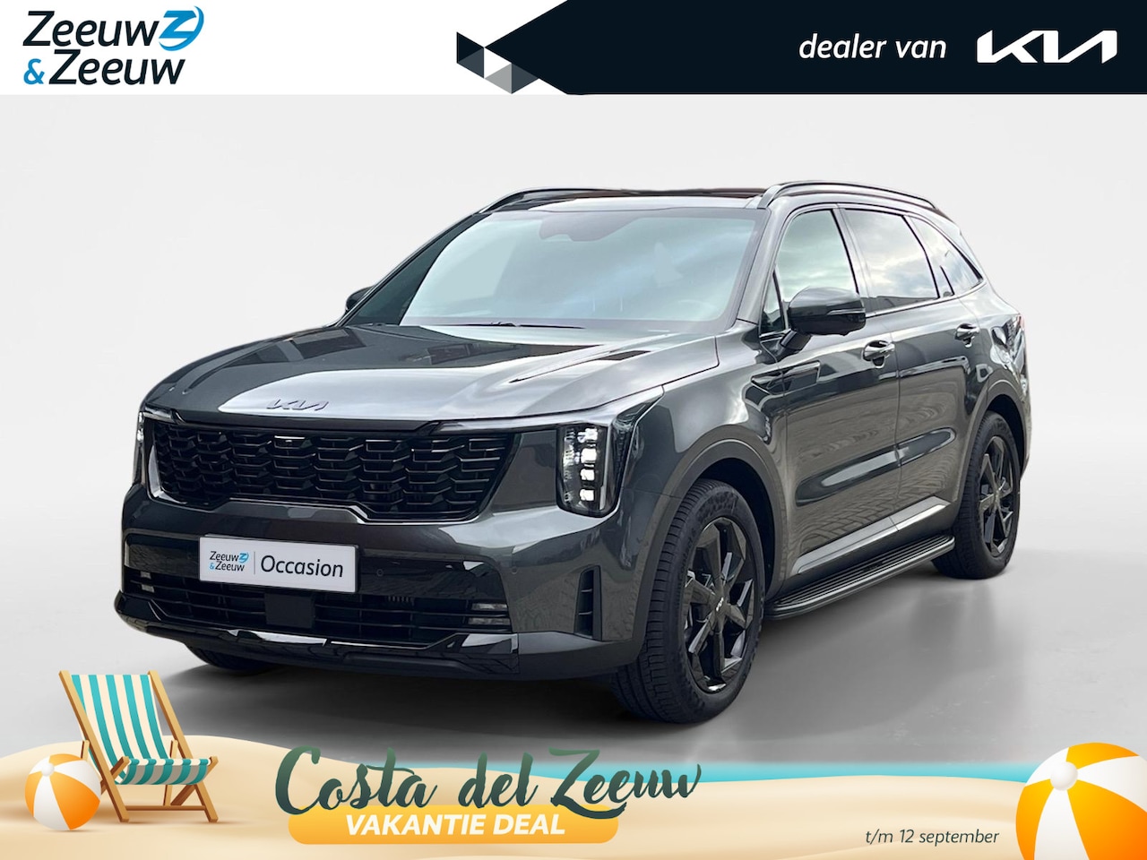 Kia Sorento - 1.6 T-GDi Plug-in Hybrid 4WD ExecutiveLine 7p | Black Pack | Treeplanken | Direct leverbaa - AutoWereld.nl