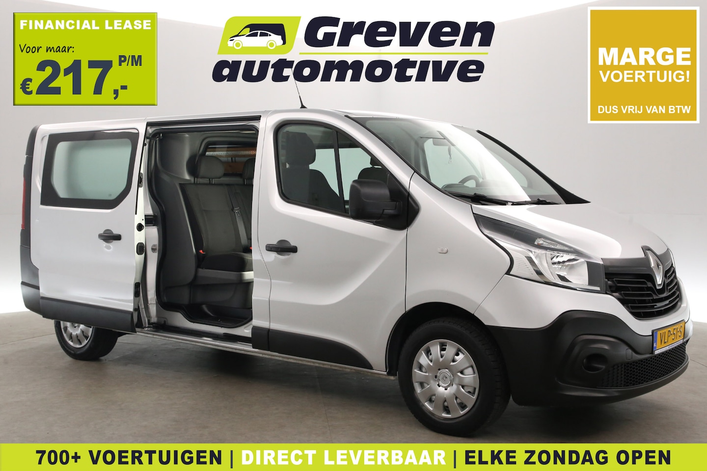 Renault Trafic - 1.6 dCi T29 L2H1 | Marge | Dubbele Cabine | Airco | Cruise | Navigatie | Parkeersens. - AutoWereld.nl