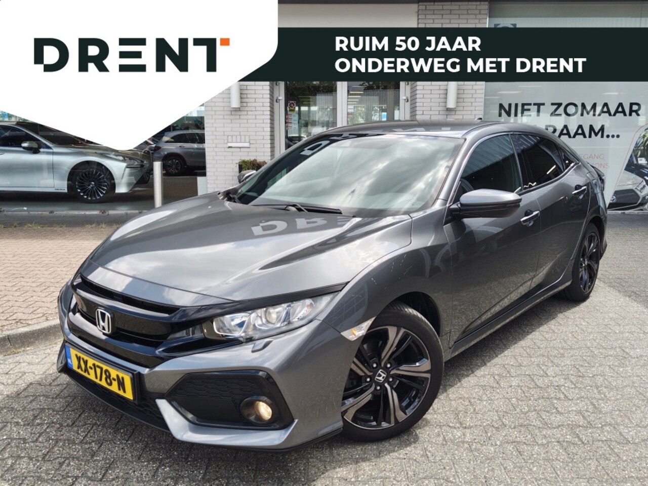 Honda Civic - 1.0 i-VTEC Elegance | Sensoren v/a | Stoelverwarming | Navi - AutoWereld.nl