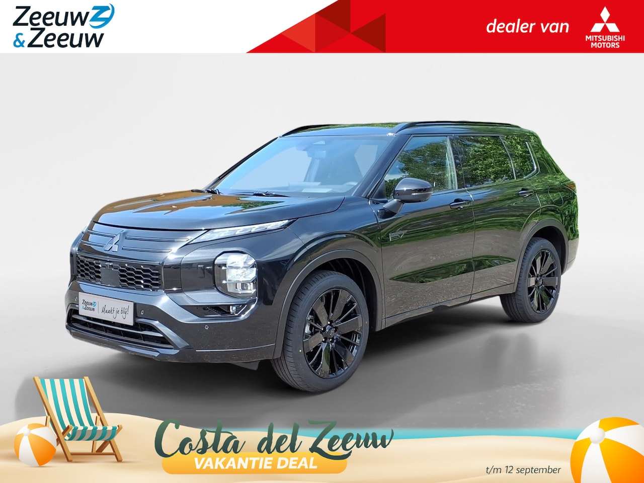 Mitsubishi Outlander - 2.4 PHEV Black Edition | Showroom voorraad korting 5.000 euro | Automaat | Navigatie | PDC - AutoWereld.nl