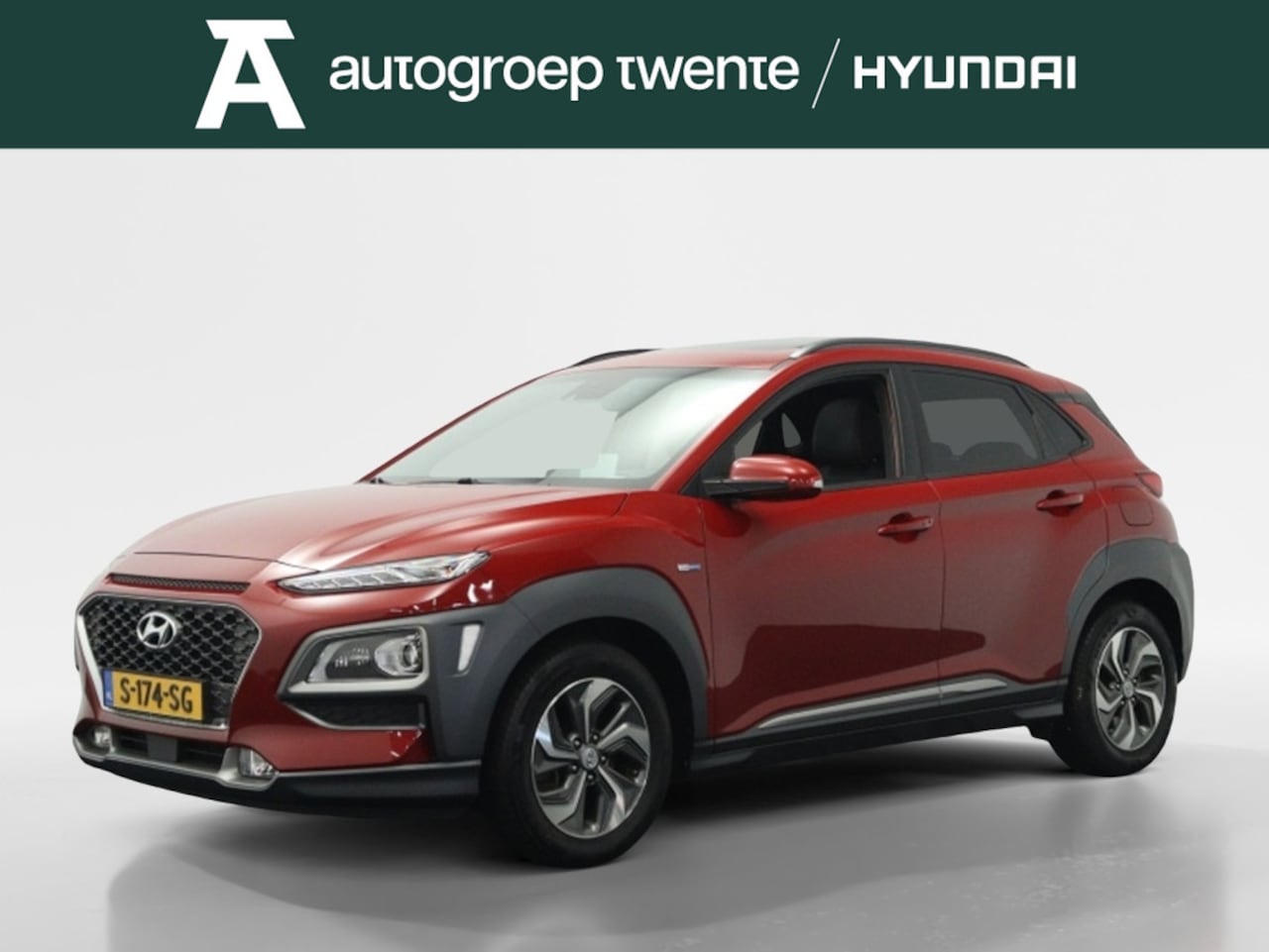 Hyundai Kona - 1.6 GDI HEV Premium Sky | Schuifdak | Leder | Camera | Navigatie - AutoWereld.nl