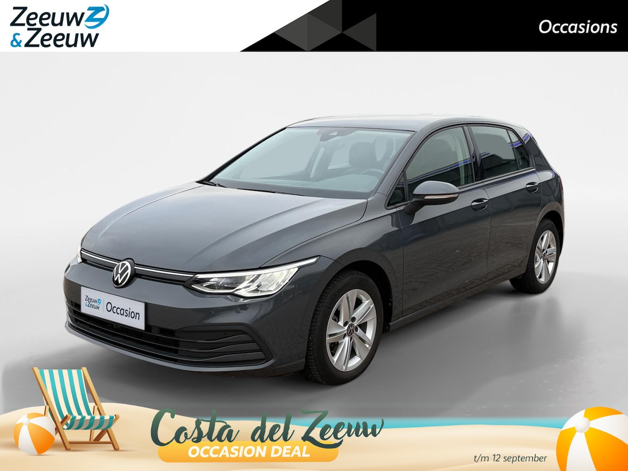 Volkswagen Golf - 1.0 eTSI Life Business *Automaat*Navigatie*Parkeersensoren*LM.Velgen*IN ZEER NETTE STAAT! - AutoWereld.nl