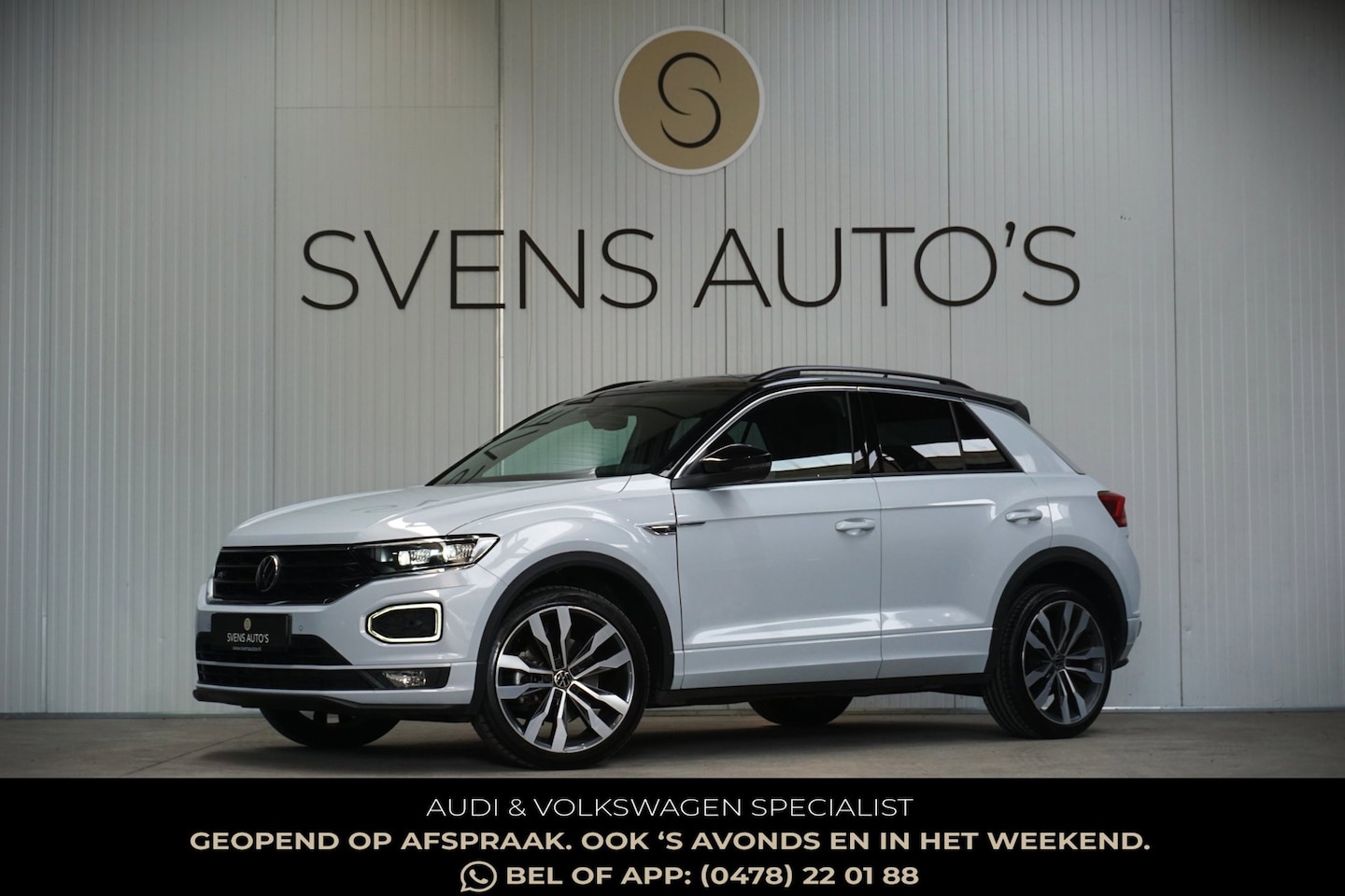 Volkswagen T-Roc - 1.5 TSI 150pk R-Line Virtual|LED|Suzuka 19"|White Silver - AutoWereld.nl