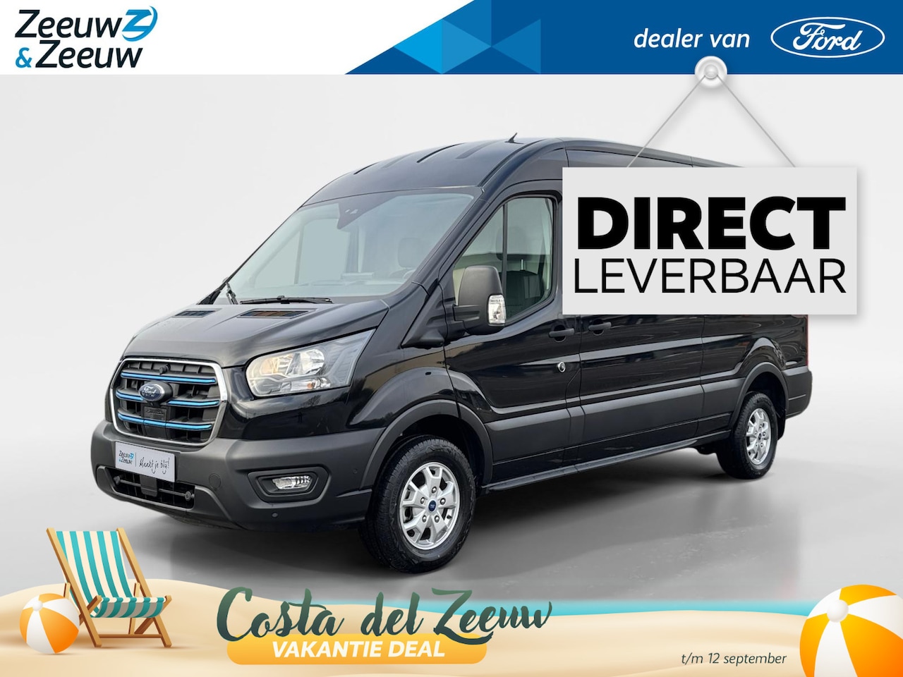 Ford E-Transit - 350 L3H2 Trend 68 kWh | Uit Voorraad Leverbaar | Prijs inclusief €8.285,- Ready Set Ford B - AutoWereld.nl