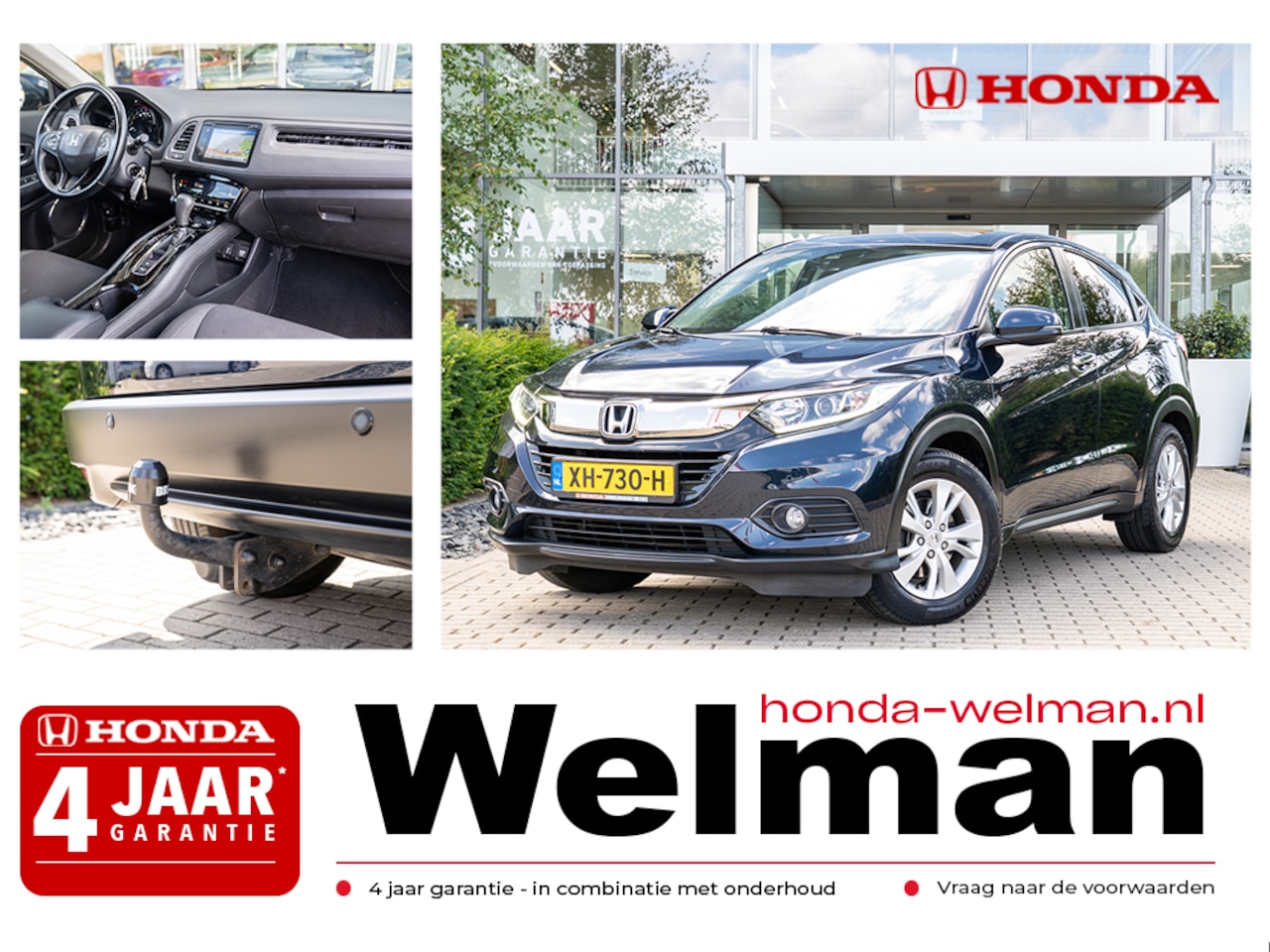 Honda HR-V - 1.5i V-TEC ELEGANCE - AUTOMAAT - TREKHAAK - CAMERA - AutoWereld.nl