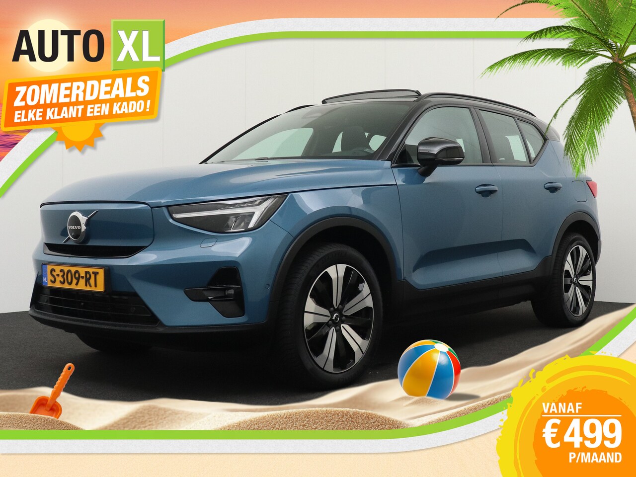 Volvo XC40 - Recharge Ultimate 70 kWh (96%SOH) Warmtepomp Pano-dak Elek. Trekhaak - AutoWereld.nl