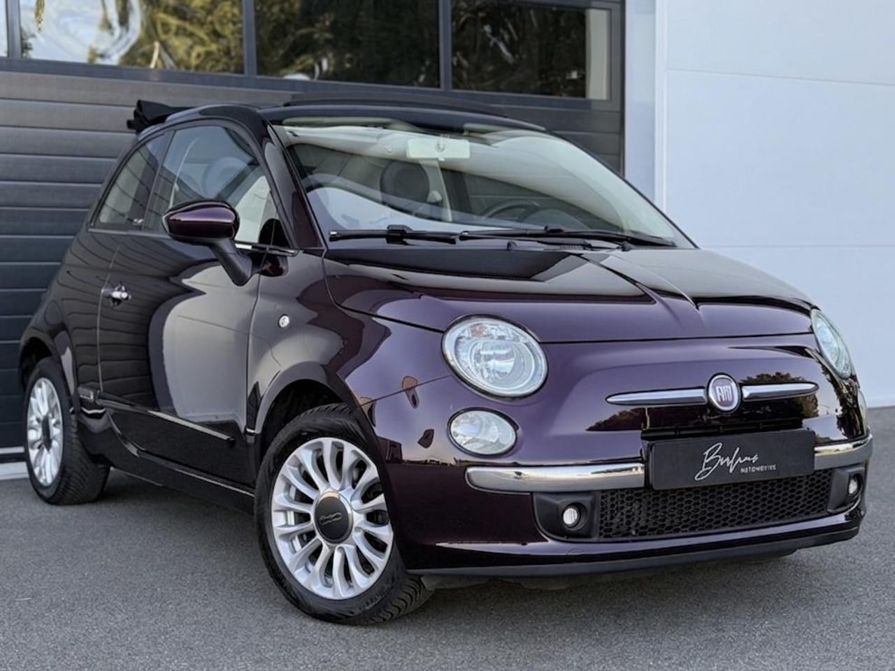Fiat 500 C - 0.9 TwinAir Lounge ORG NL|Paars Met.|4seizoensband - AutoWereld.nl