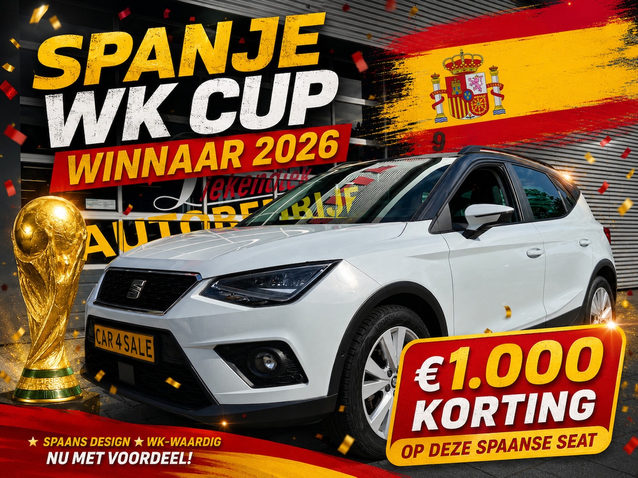 SEAT Arona - 1.0 TSI FR - URBAN Edition - Navigatie / Apple CarPlay I Leer I Airco I LED I Sport pakket - AutoWereld.nl