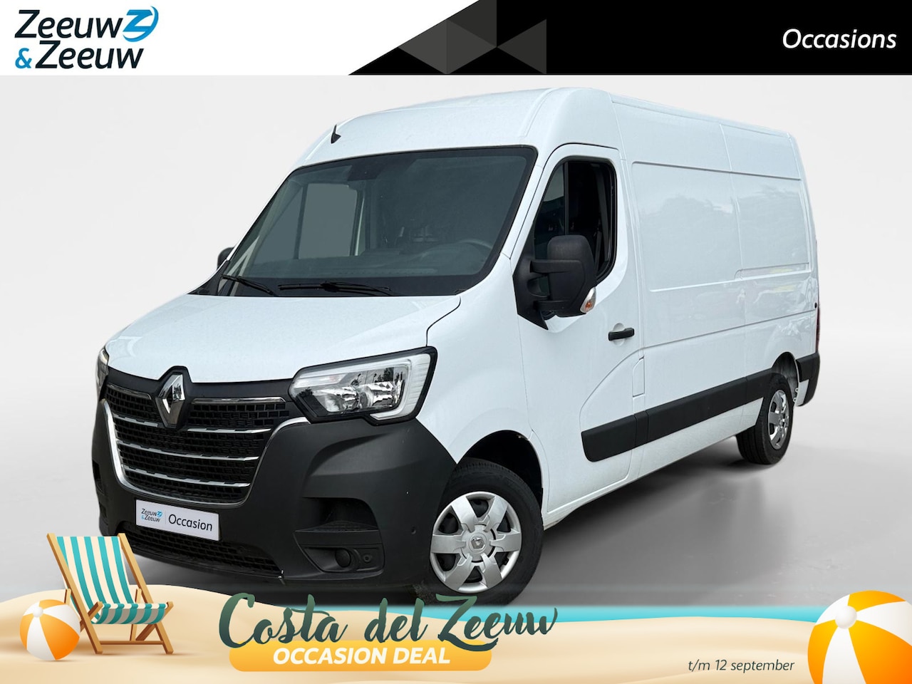 Renault Master - T33 2.3 dCi 135 L2H2 Work Edition *BPM VRIJ!*Navi+Camera*Airco*Parkeersensoren*Betimmerd L - AutoWereld.nl