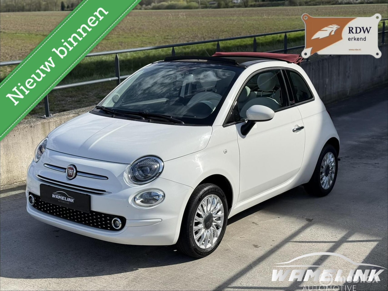 Fiat 500 - Cabrio 1.2 Lounge Wit - AutoWereld.nl