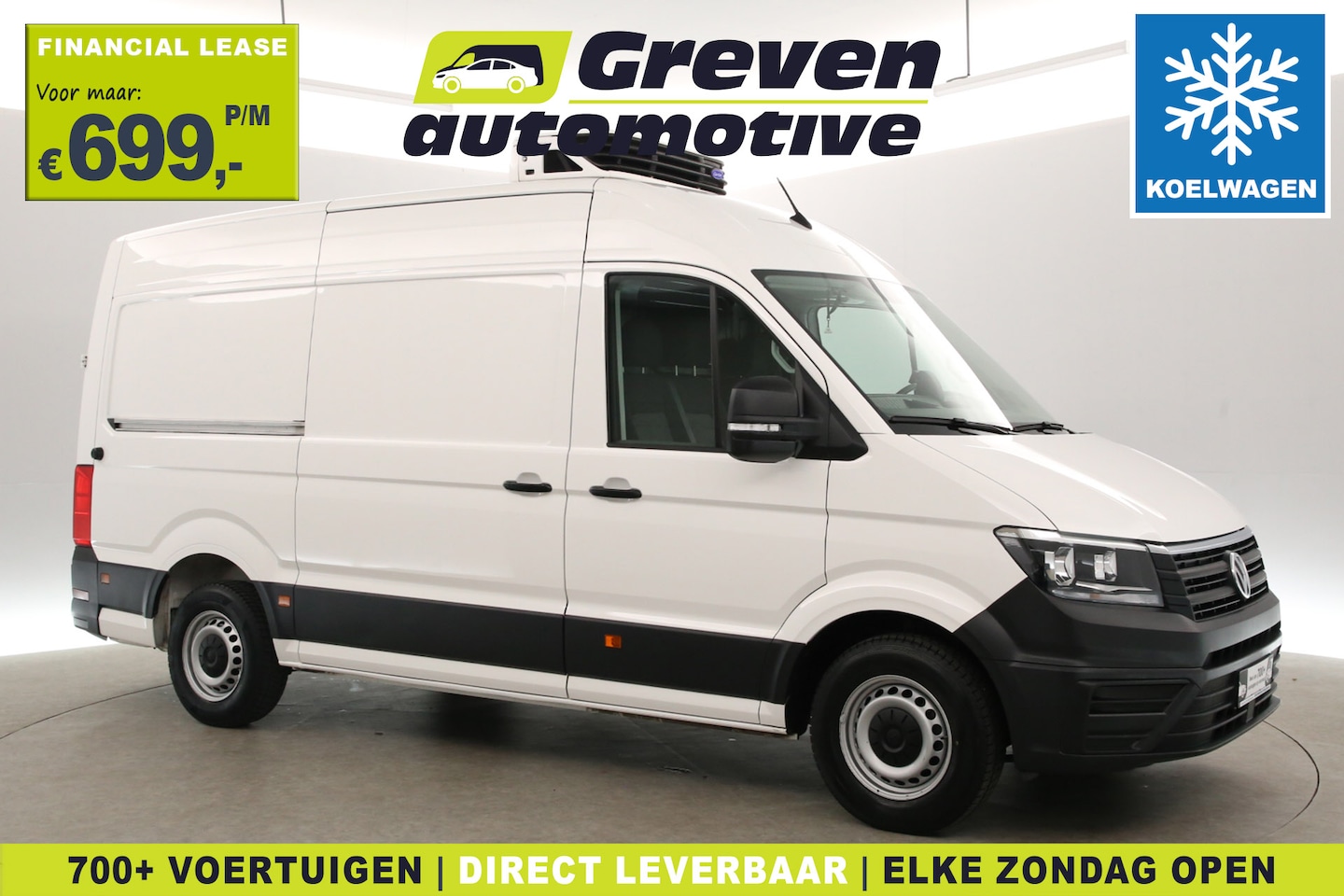 Volkswagen Crafter - 2.0 TDI L3H3 | Koel/vrieswagen -20° | 3000kg Trekgew. | Airco | Camera | Carplay | 3 Zits - AutoWereld.nl