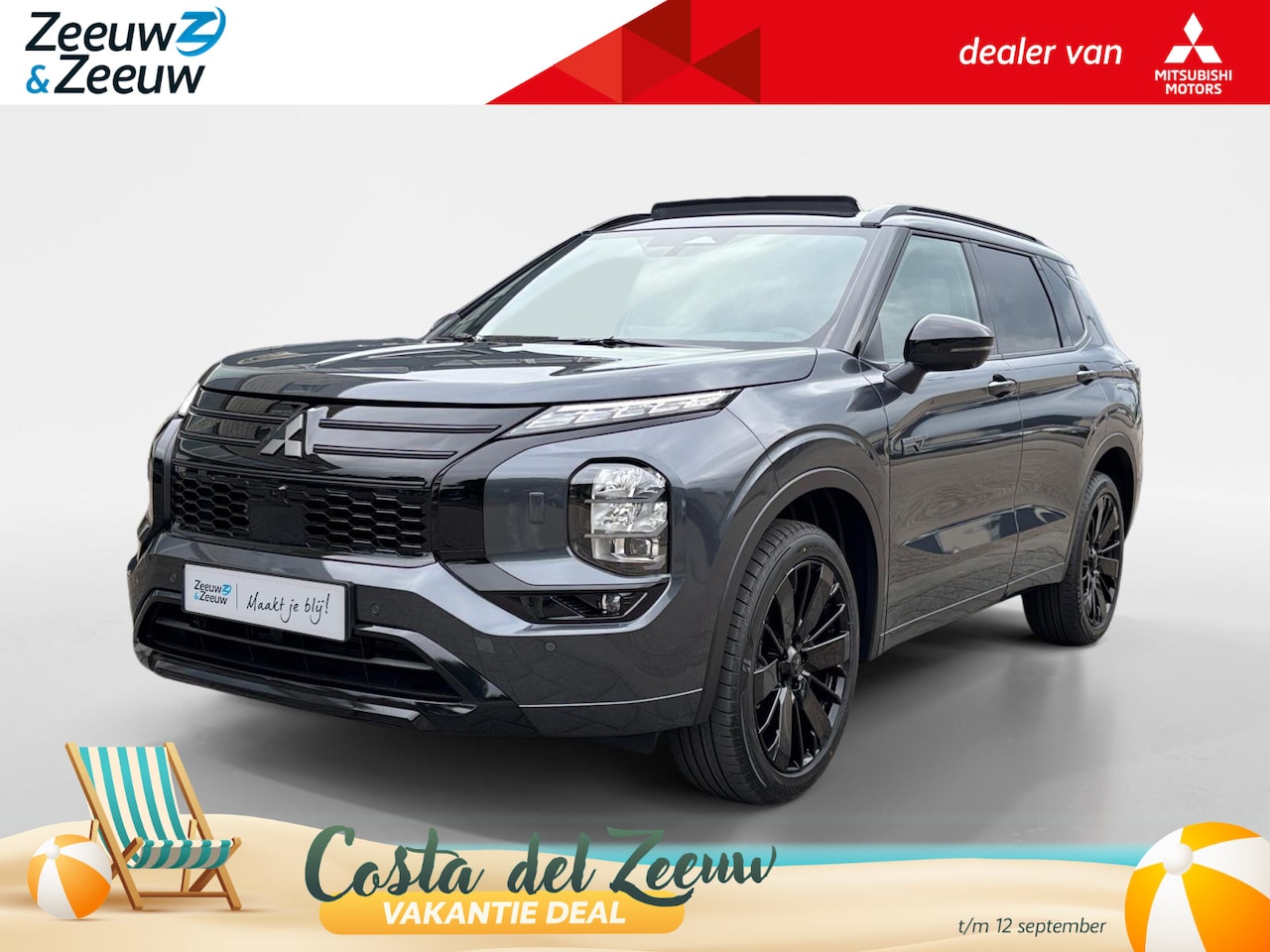 Mitsubishi Outlander - 2.4 PHEV Black Edition | 5000 EURO KORTING | ALLE OPTIES | DIRECT LEVERBAAR | - AutoWereld.nl