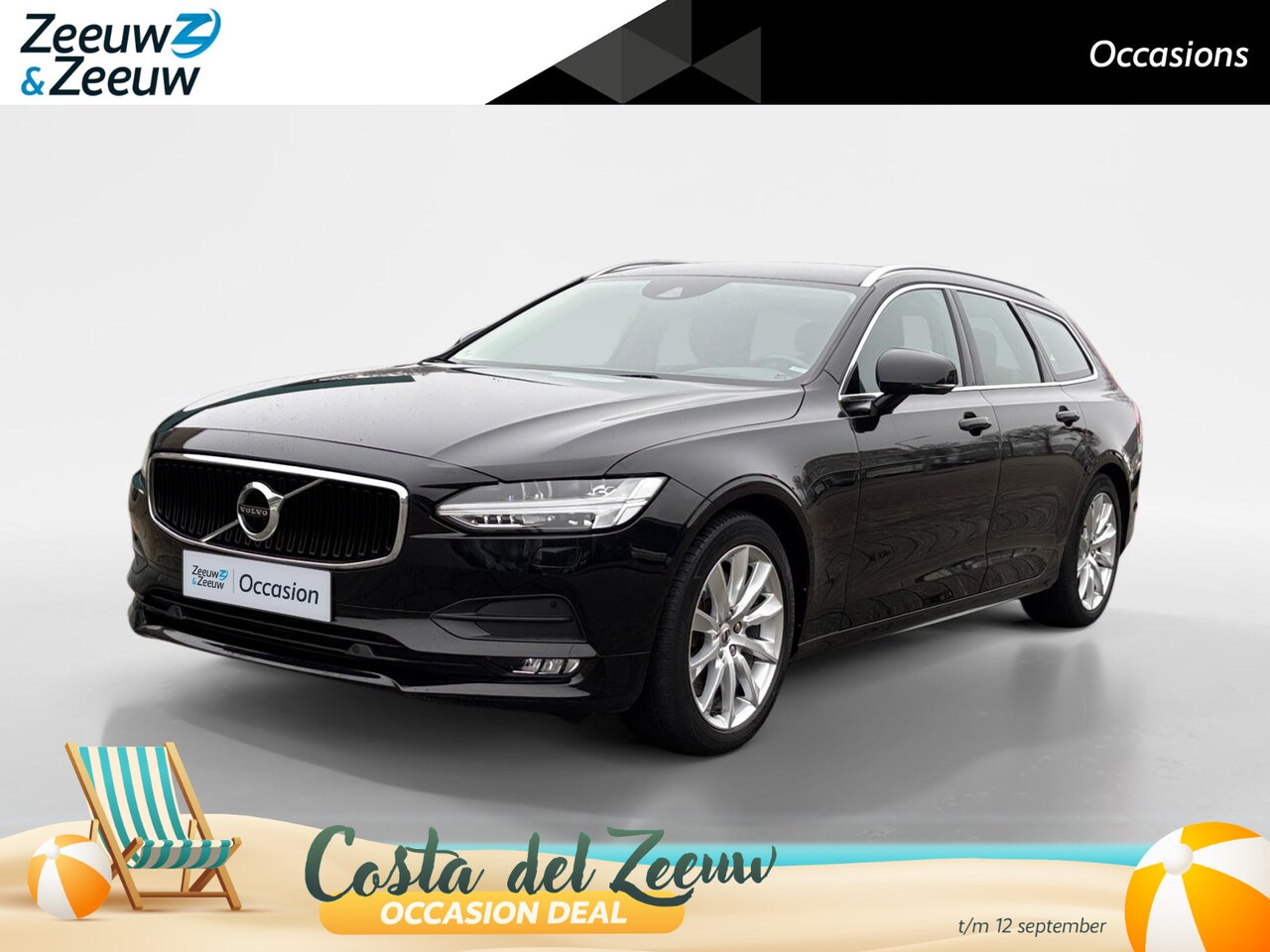 Volvo V90 - 2.0 T4 Momentum | LEDER | CAMERA | TREKHAAK | DEALER-ONDERHOUDEN | NL-AUTO | - AutoWereld.nl