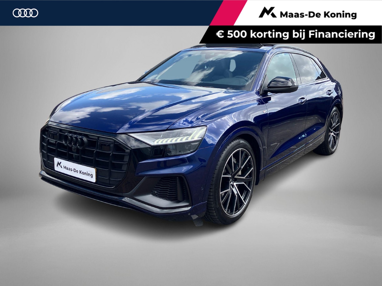 Audi Q8 - 55 TFSIe 280kW/381PK quattro Pro Line S · Panoramadak · Leder · 360°Camera + Parkeersensor - AutoWereld.nl