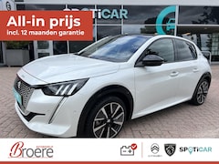 Peugeot e-208 - EV 50 kWh 136 pk GT Automaat Range tot 320 km Panoramadak, leder