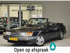 Saab 900 Cabrio - 2.0 SE Turbo 16V Zwart Leer - Nette Kap