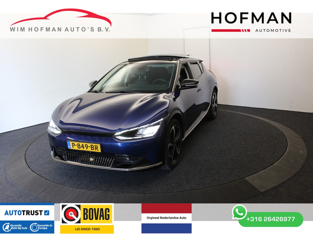Kia EV6 - Plus Advanced 77.4 kWh Trekhaak Vol Leder Pano Camera Mem Seats - AutoWereld.nl