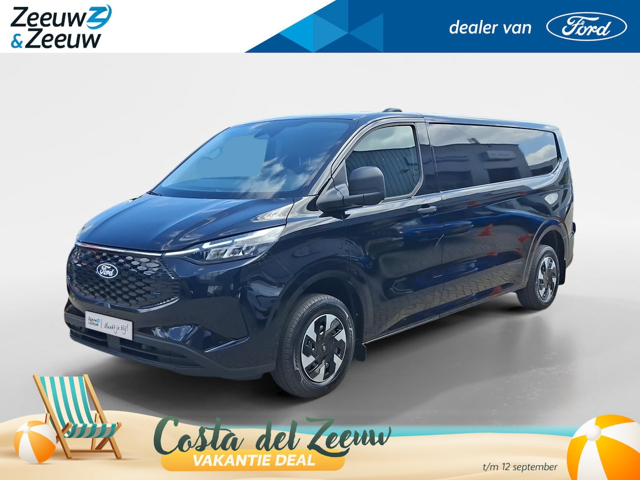 Ford Transit Custom - E-Transit 320 L1H1 Limited 65 kWh 218 pk | Direct leverbaar | Cruise control | Navigatie v - AutoWereld.nl