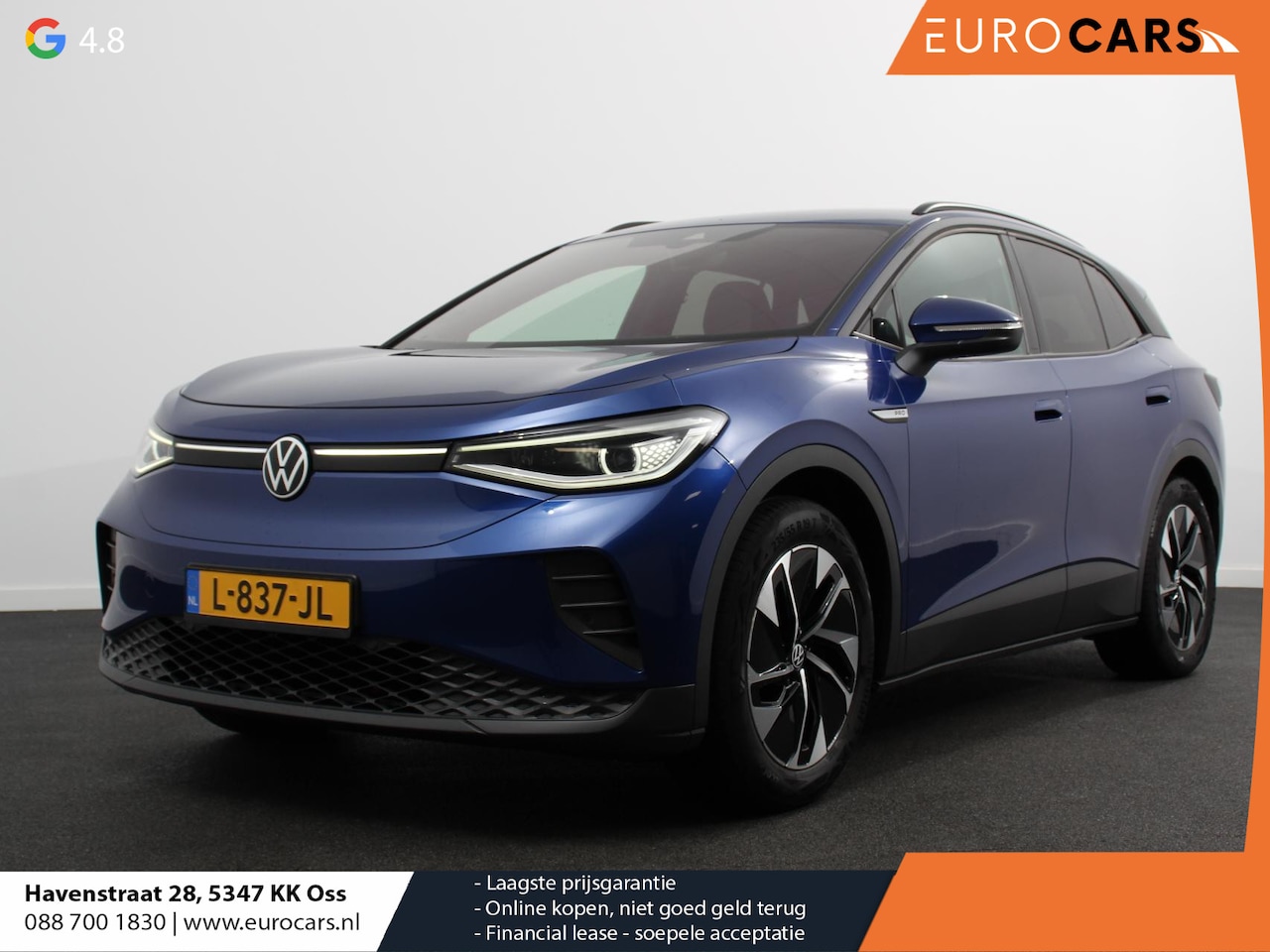 Volkswagen ID.4 - Business 77 kWh SOH 83% Leder Navigatie 19" Lichtmetalen Velgen Apple Carplay/Android Auto - AutoWereld.nl