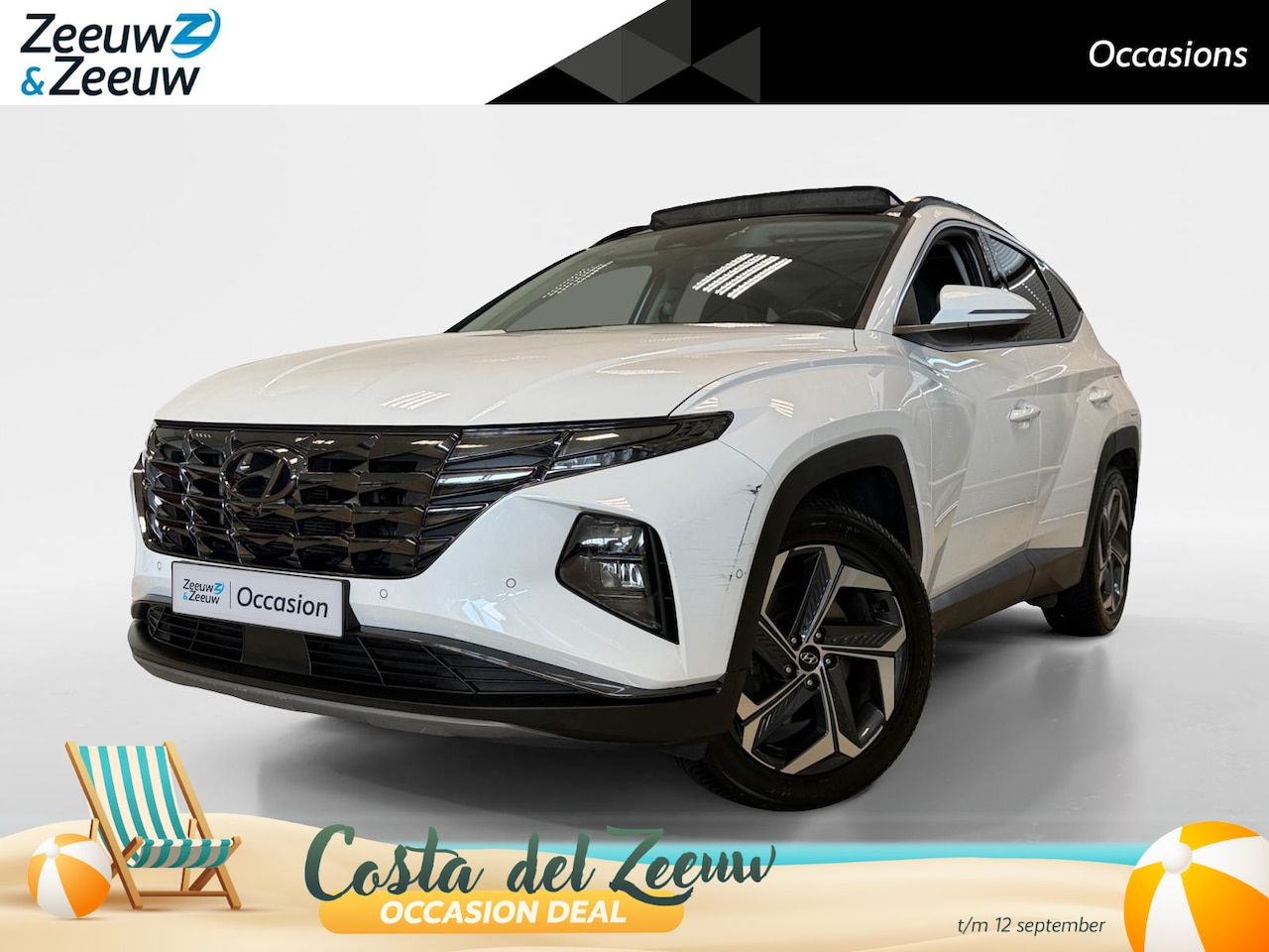 Hyundai Tucson - 1.6 PHEV | PREMIUM SKY | 4WD | LEDER | TREKHAAK | - AutoWereld.nl