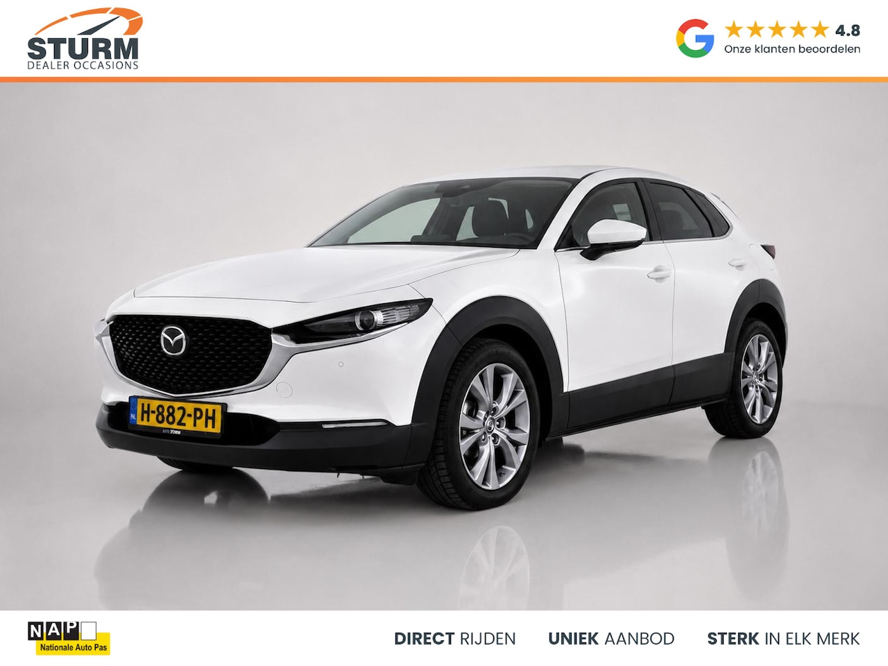 Mazda CX-30 - 2.0 e-SkyActiv-X M Hybrid Comfort Leder-pakket, NL-Auto! - AutoWereld.nl