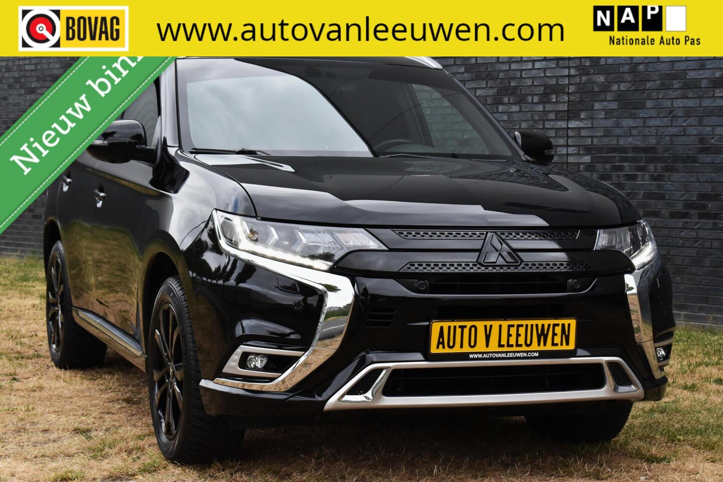 Mitsubishi Outlander - 2.4 PHEV Diamand Edition LEDER VOL! 360º/CAMERA/ACC/ETC,! - AutoWereld.nl