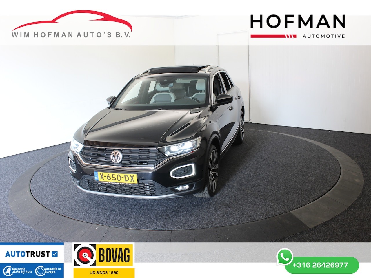 Volkswagen T-Roc - 2.0 TSI 4Motion Sport Pano Vol Leder Virtual PDC Stuur + Stoel Ver Dhoek Det - AutoWereld.nl