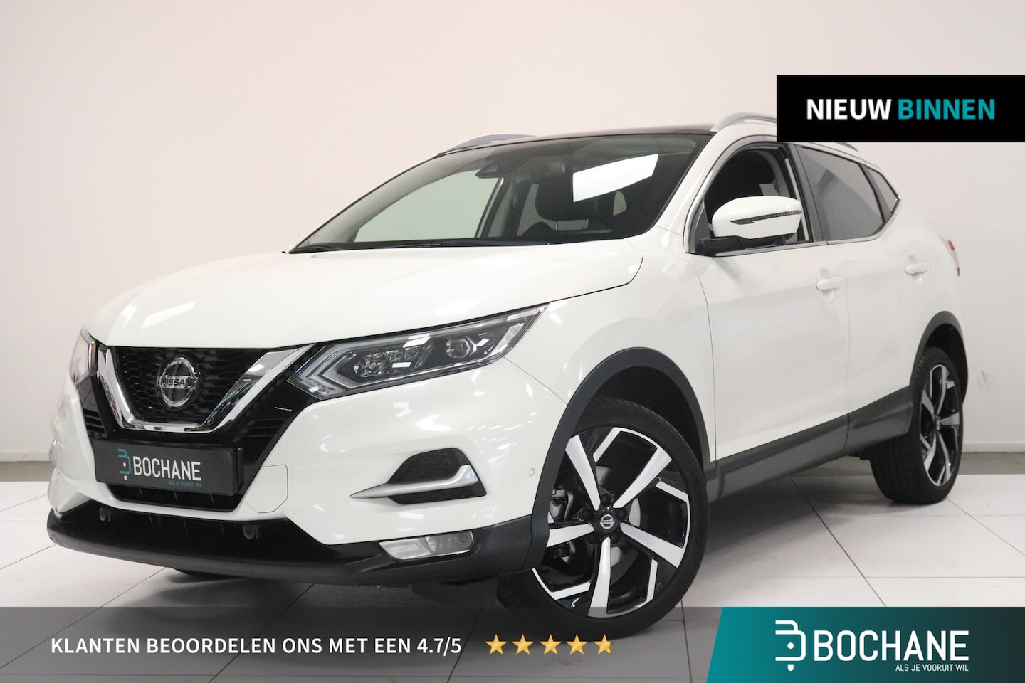 Nissan Qashqai - 1.3 DIG-T Tekna | Panoramadak | Trekhaak | 360° Camera | Climate control | AppleCarplay An - AutoWereld.nl
