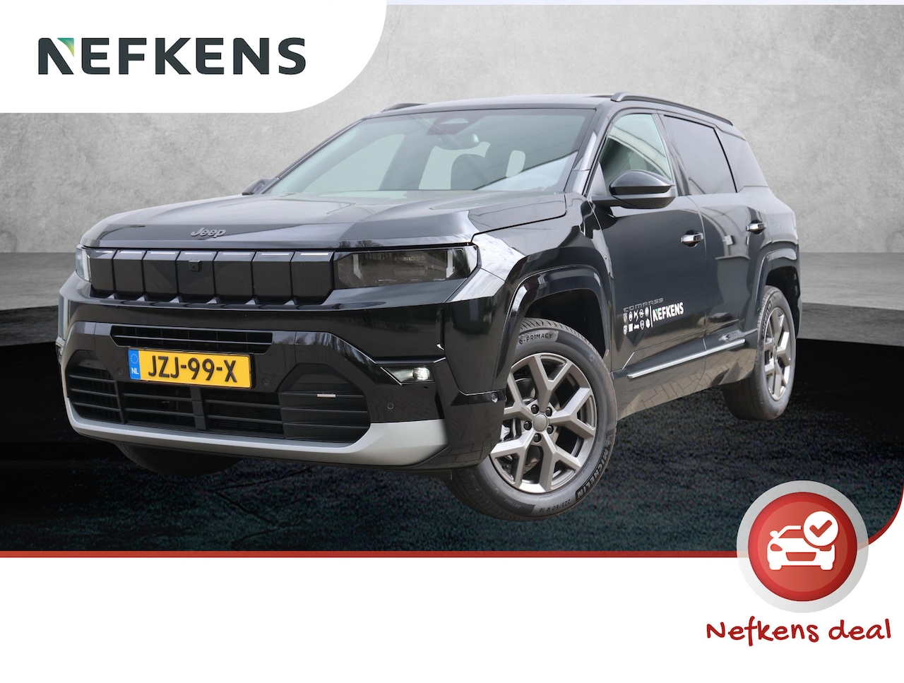 Jeep Compass - 1.2 e-Hybrid First Edition | Panoramadak | LM Velgen | PDC V-A | Donker getint glas | Clim - AutoWereld.nl