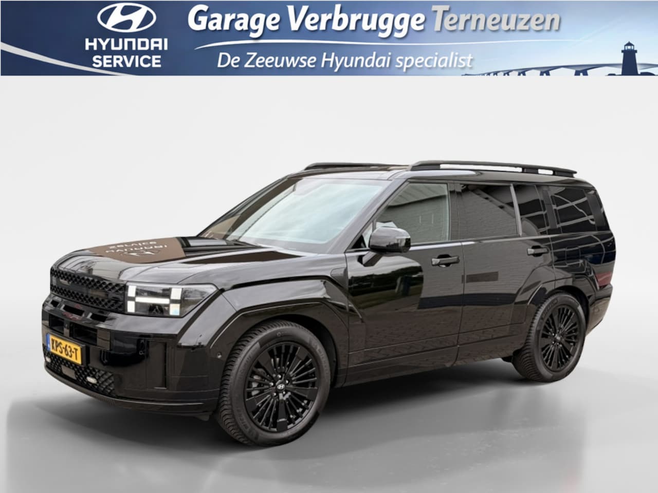Hyundai Santa Fe - 1.6 T-GDI PHEV Black line 6 zits | Elek. trekhaak | full options | Leder | Captain seats - AutoWereld.nl