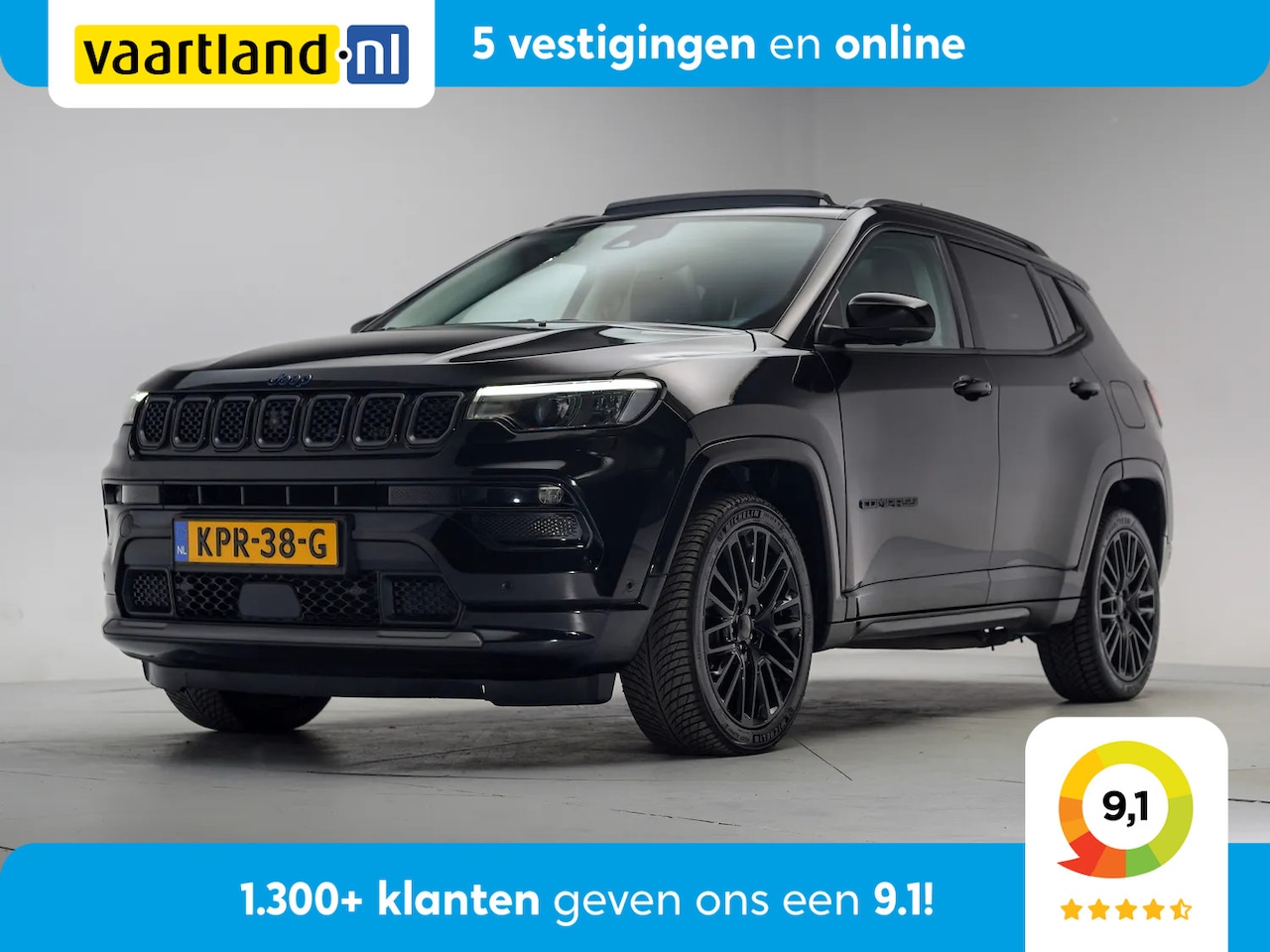 Jeep Compass - 240 xe Plug-In Hybrid S [ Pano Leder Navi Camera Stuur-&stoelverwarming ] - AutoWereld.nl