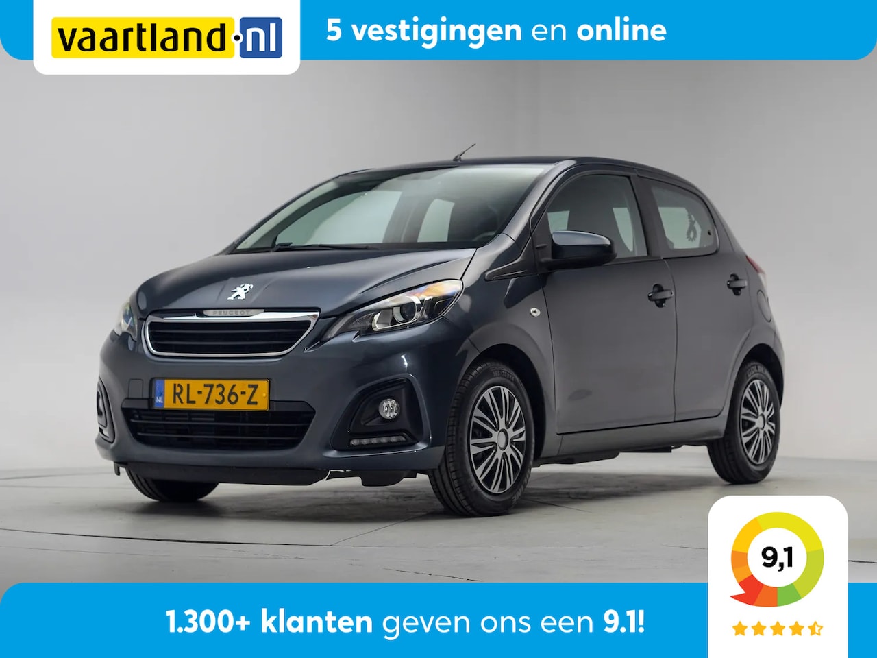 Peugeot 108 - 1.0 e-Vti Active [ Airco Bluetooth LED ] - AutoWereld.nl