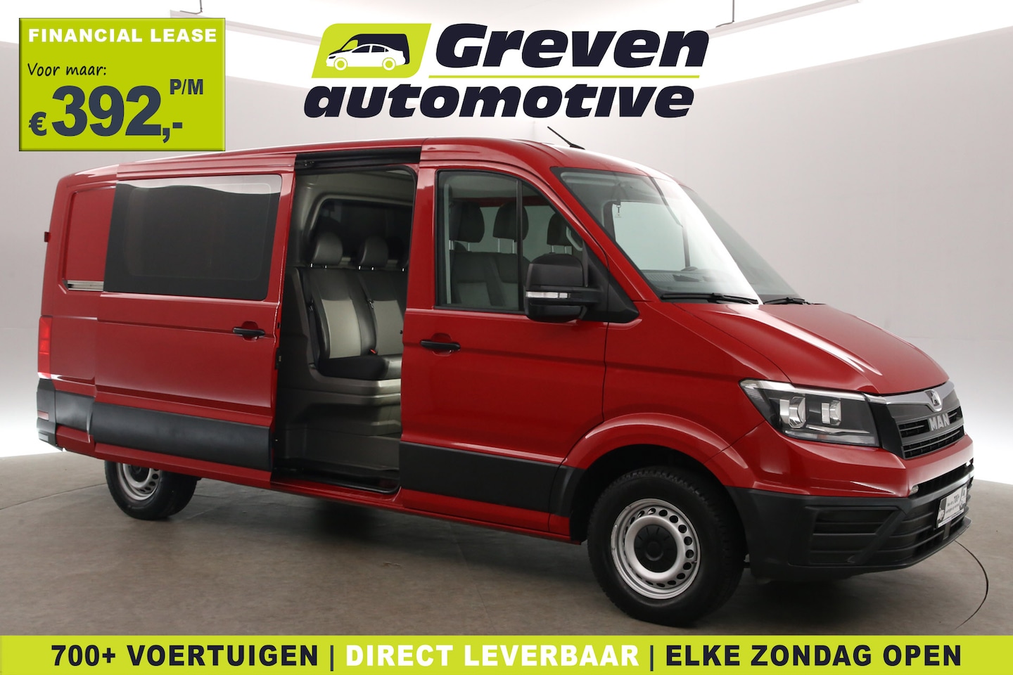 MAN TGE - 2.0 TDI 140PK L3H2 | DC | 7 Zits | Airco | Camera | 3000kg Trekgew. | Cruise | Carplay | T - AutoWereld.nl
