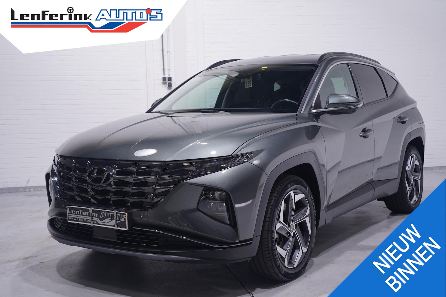 Hyundai Tucson - 1.6 T-GDI HEV Premium 1e eign. NAP Navigatie DAB ACC ECC Bleutooth stoel/stuur verwarming/ - AutoWereld.nl