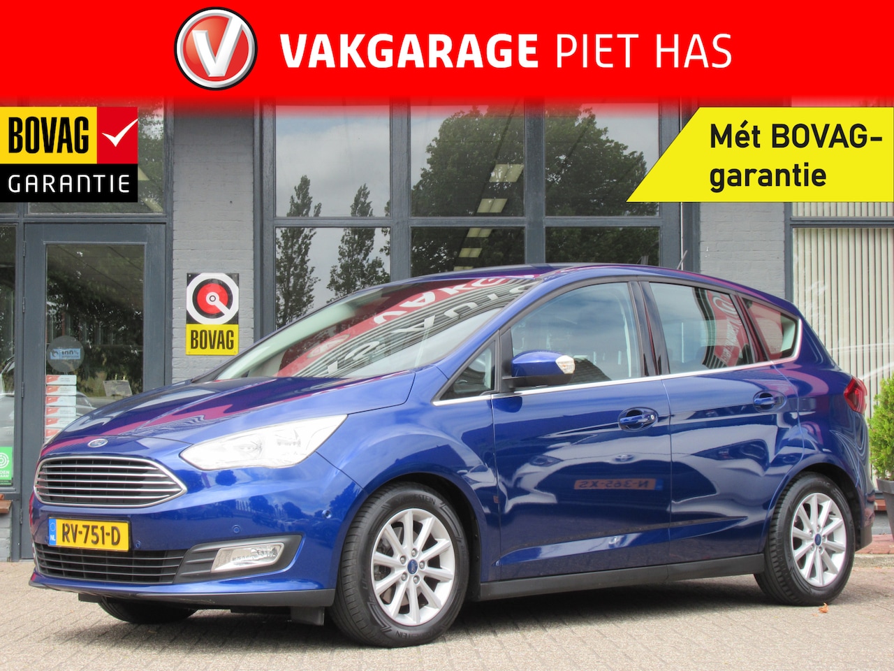 Ford C-Max - 1.5 Titanium | Clima-Airco | Navigatie | Parkeercamera | Incl. BOVAG Garantie | Stoelverwa - AutoWereld.nl
