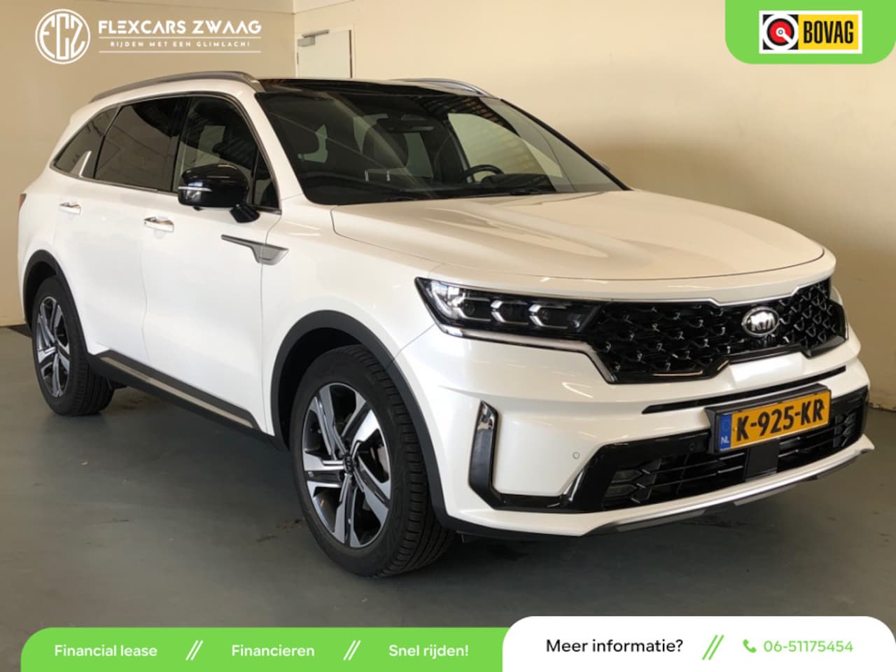 Kia Sorento - 1.6 T-GDI Hybrid 2WD ExecutiveLine 7p. - Automaat - Leder - Panoramadak- Navi - Org.NL - AutoWereld.nl