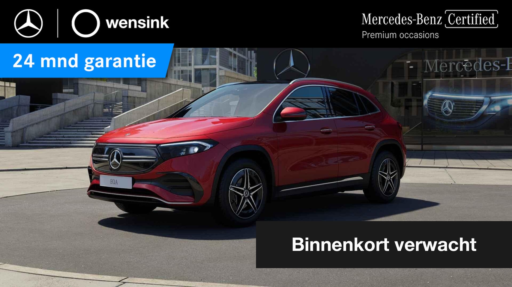 Mercedes-Benz EQA - 250 AMG Line 67 kWh | Panoramadak | Trekhaak | Stoelverwarming | Sfeerverlichting | Parkee - AutoWereld.nl