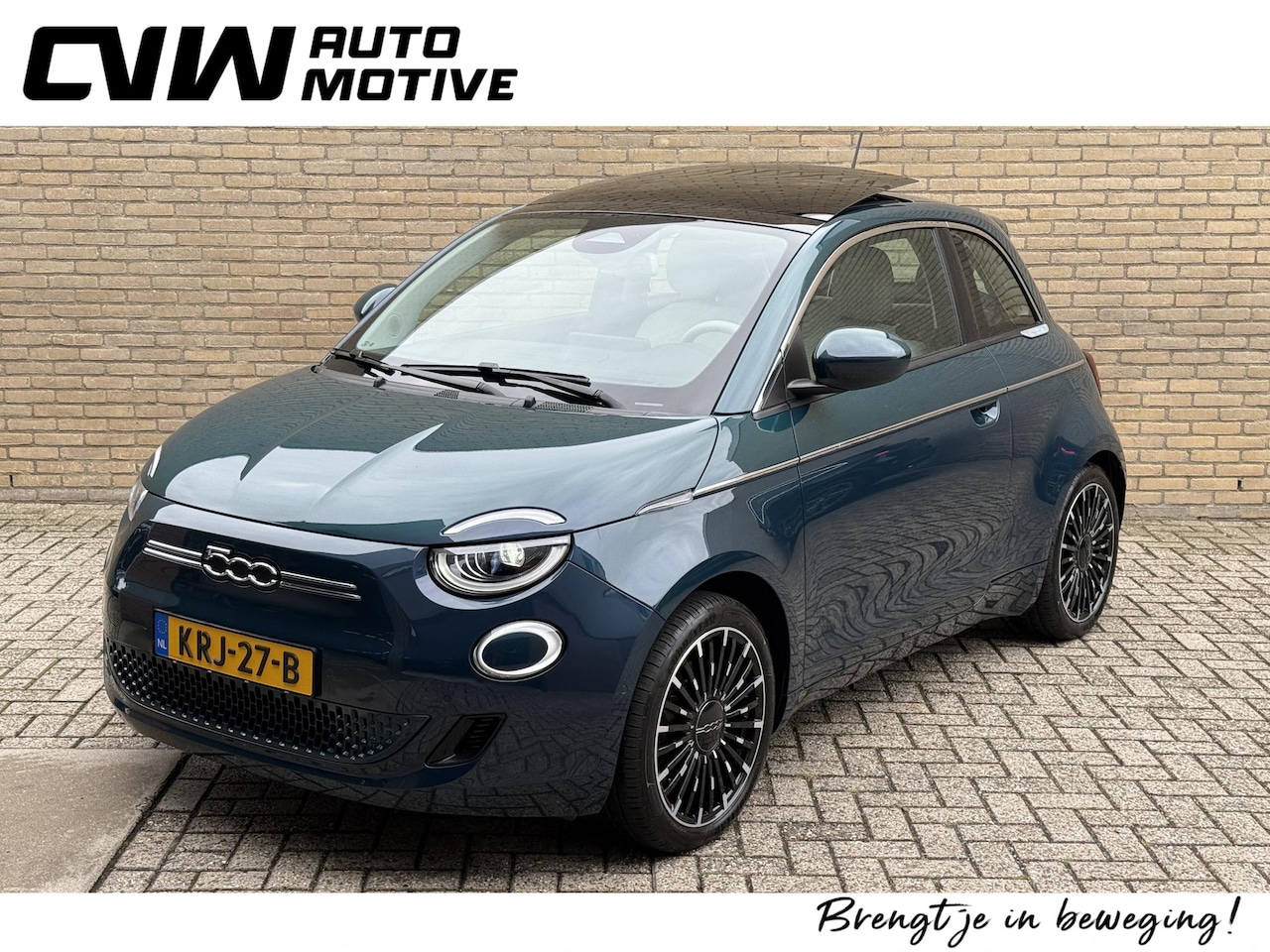 Fiat 500 - La Prima 42 kWh 118pk | Panoramadak | Leder | Navigatie | Camera | Apple CarPlay | Stoelve - AutoWereld.nl