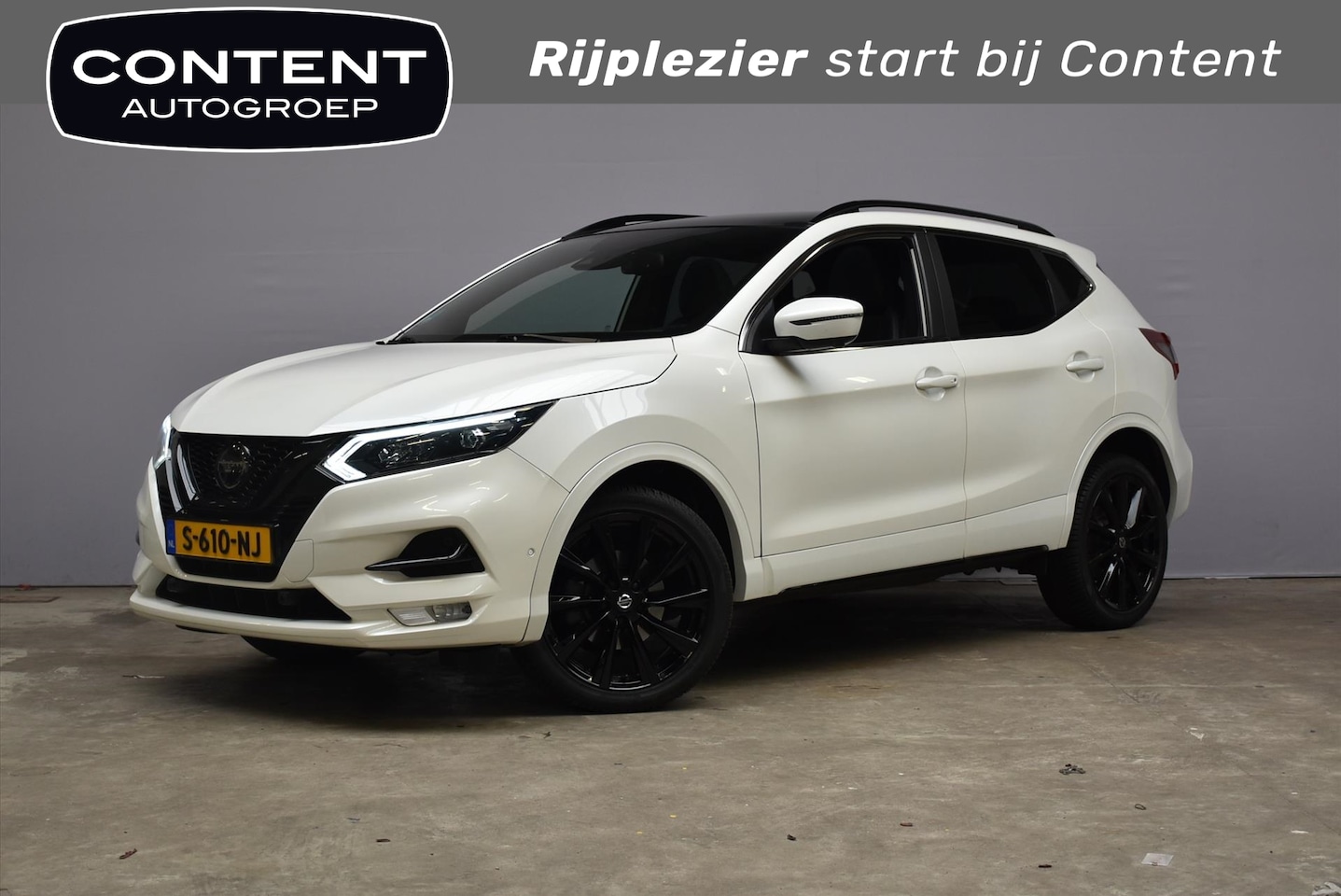 Nissan Qashqai - 1.3 DIG-T 160pk DCT Automaat Evapo New Tekna | 19 Inch velgen | Navi |Camera Cruise | Pano - AutoWereld.nl