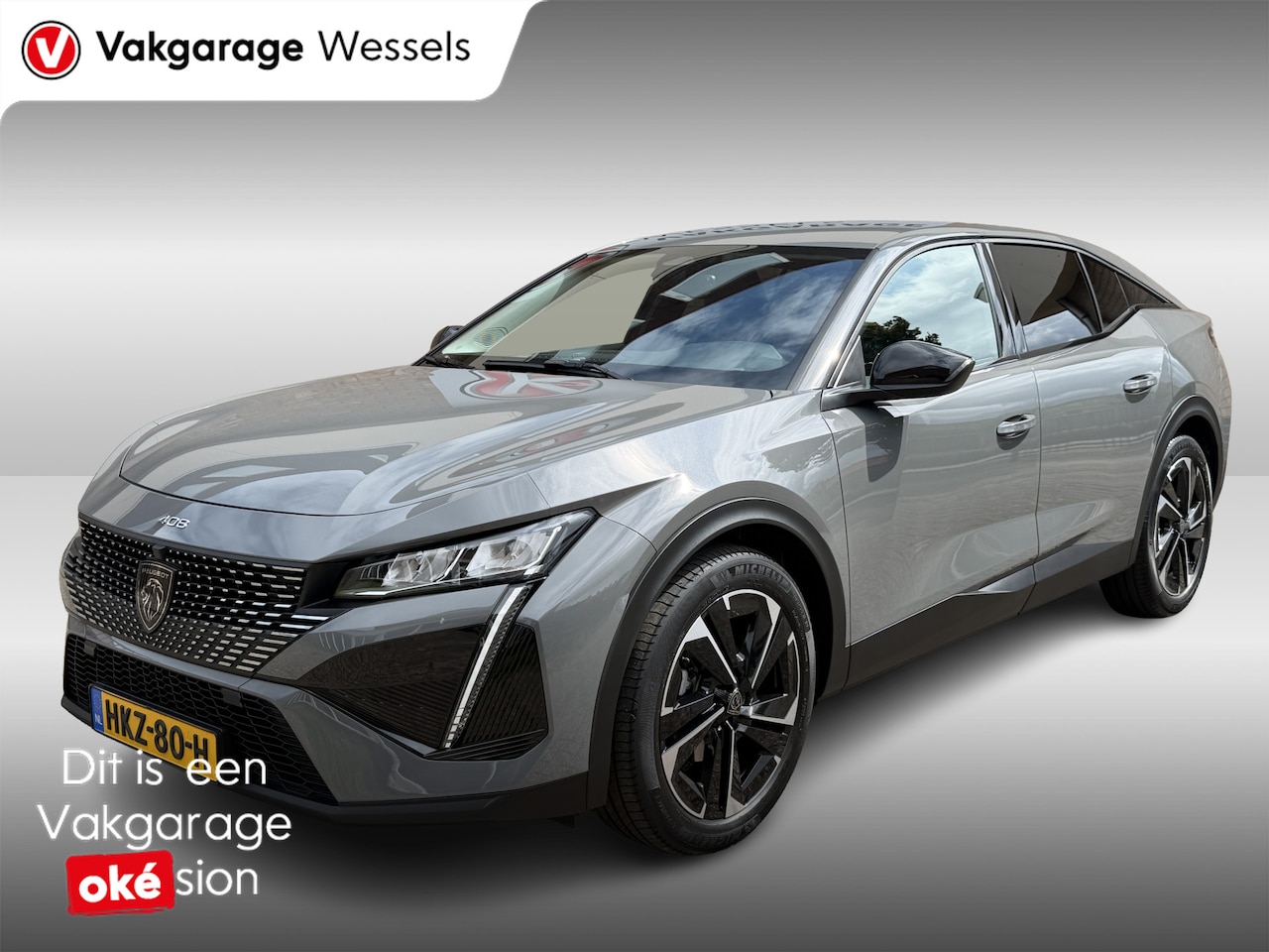 Peugeot 408 - 1.2 Hybrid Automaat Allure | Camera | 19" LM | Clima | Selenium Grey | - AutoWereld.nl