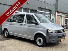 Volkswagen Transporter - 2.0 TDI L2H1 DC BTW VRIJ Airco Cruise controle Trekhaak 2200kg trekgewicht 6-Persoons Tele