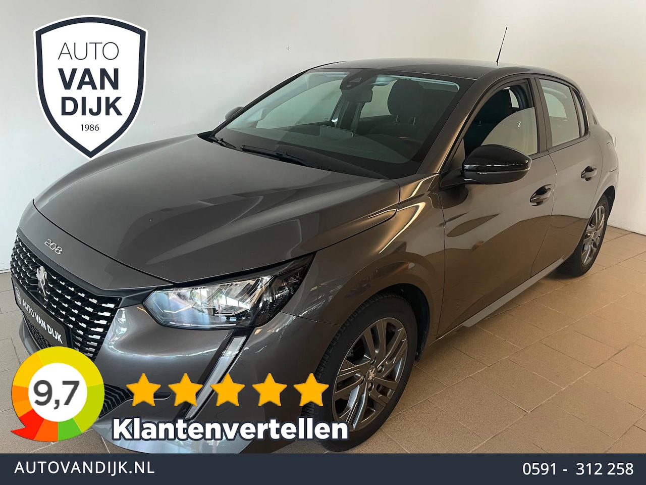 Peugeot 208 - 1.2 PureTech Active Pack AIRCO NAVI CRUISE BLUETOOTH MULTI STUUR ELEK RAMEN CENT VERG VELG - AutoWereld.nl