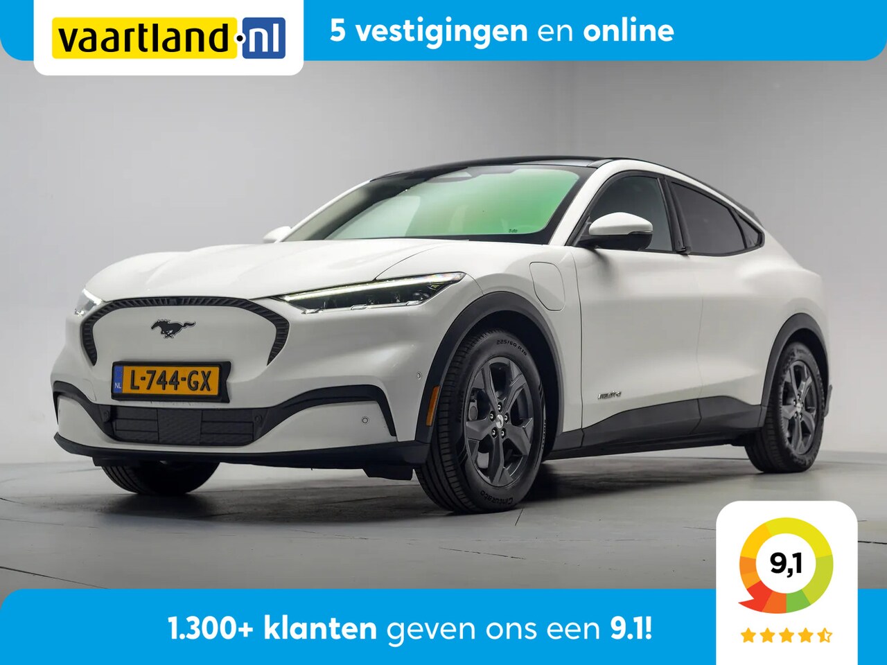 Ford Mustang Mach-E - RWD 75 kWh [ Panoramadak Adapt.cruise Leder Winterpakket ] - AutoWereld.nl