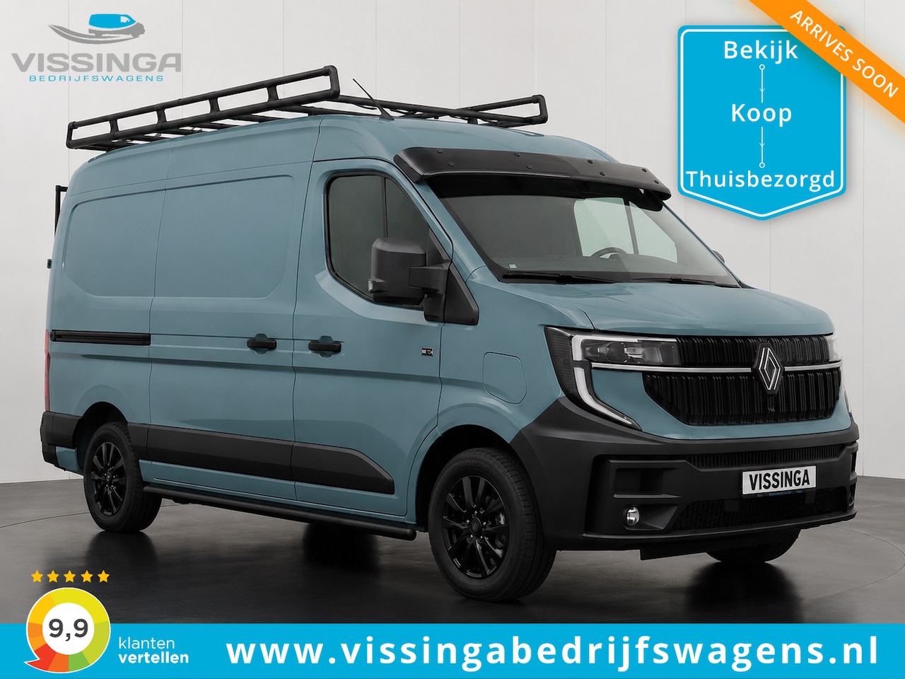 Renault Master E-Tech - L2H2 Long Range 87 kWh Vissinga Special Blue Agave - AutoWereld.nl