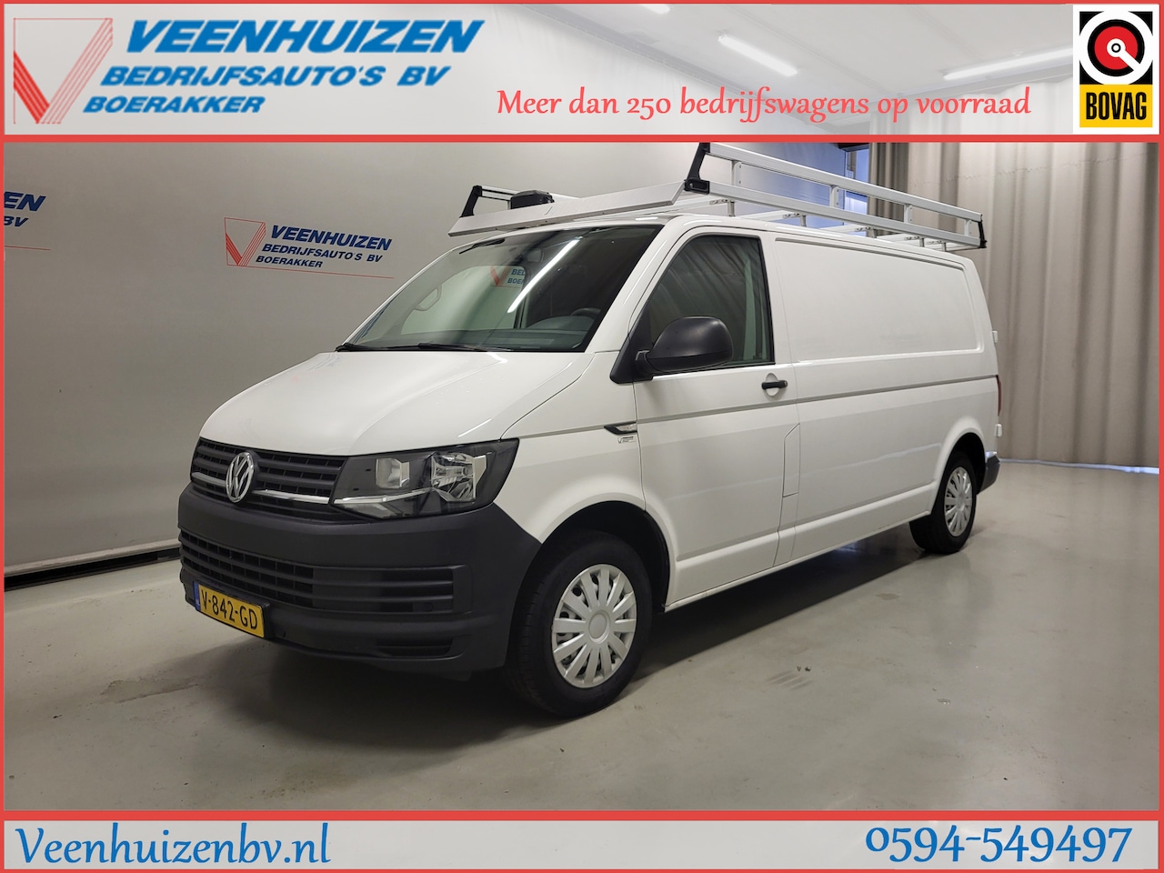 Volkswagen Transporter - 2.0TDI L2/H1 Inrichting Trekhaak Euro 6! - AutoWereld.nl