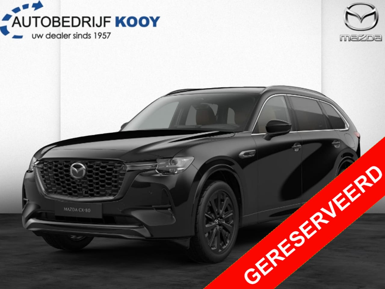 Mazda CX-80 - 2.5 PHEV Homura Plus / Tan leder / Captain seats / NIEUW! - AutoWereld.nl
