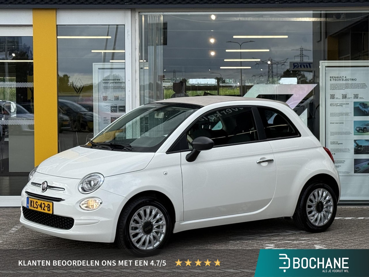 Fiat 500 C - 1.0 Hybrid | Cabrio Dak | Cruise Control | Airco | Lichtmetaal | - AutoWereld.nl