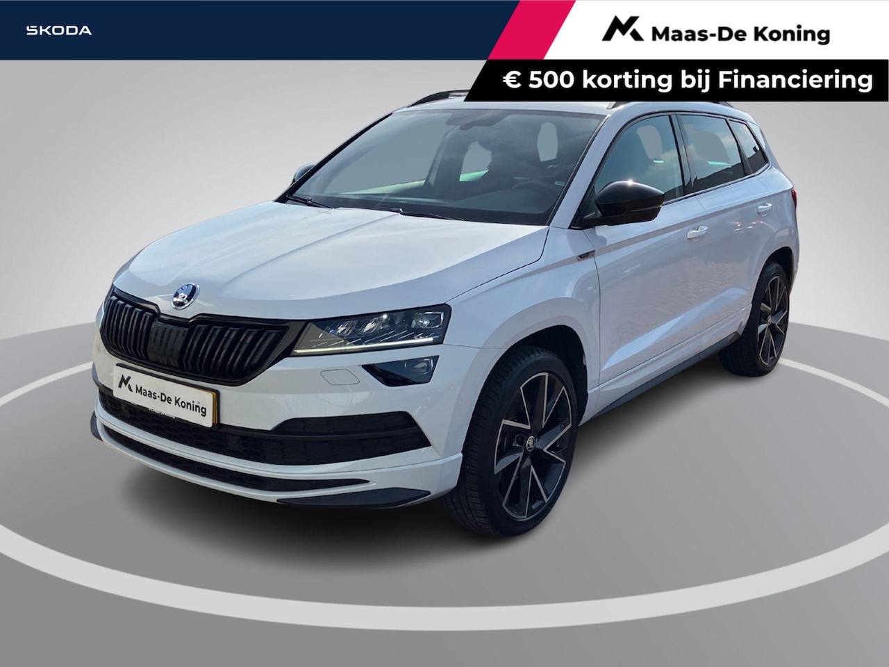 Skoda Karoq - 1.5TSI/150PK ACT Sportline Business · Trekhaak · Camera · Stoelverwarming · Apple/Android - AutoWereld.nl