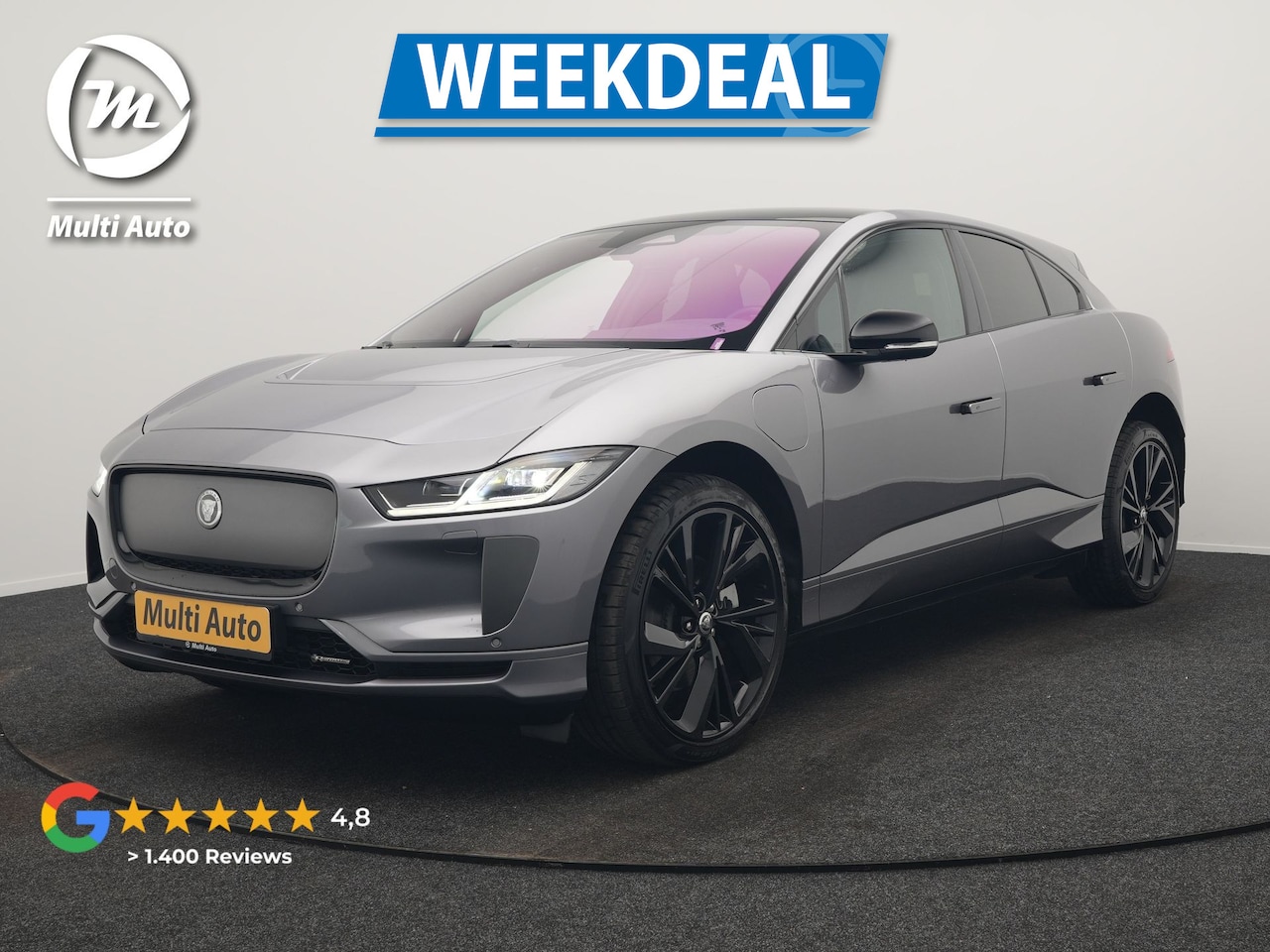Jaguar I-PACE - EV400 R-Dynamic 90kWh HSE FACELIFT MODEL INCL BTW | Luchtvering | Panodak | Adaptive Cruis - AutoWereld.nl