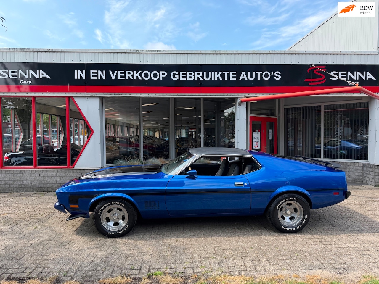 Ford Mustang Fastback - MACH 1 - 5.8 V8 351.4v Cobra Jet 1973 - AutoWereld.nl